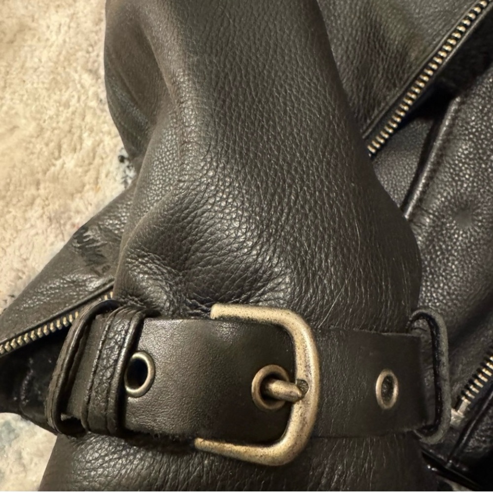 Harley-Davidson Black Leather Authentic Jacket EUC - Picture 6 of 11